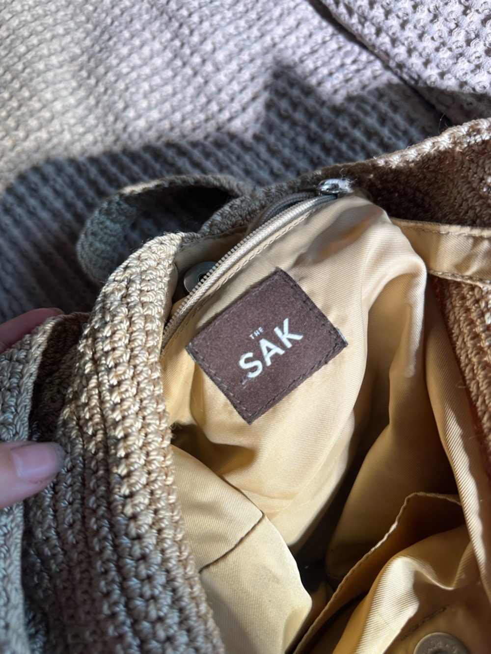 The Sak Natural Crochet Hobo Shoulder Bag - Picture 4 of 7